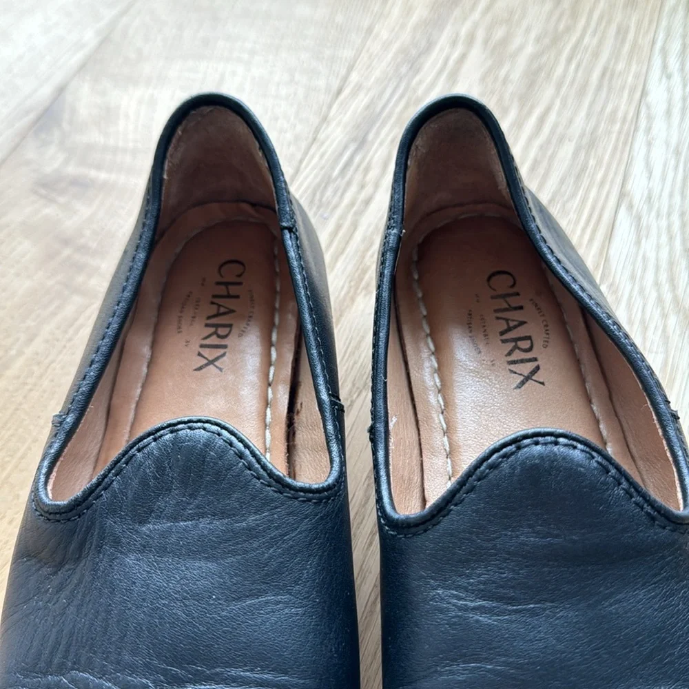 Artisanal, Hand Made, Comfiest Shoes Ever! Charix Black Slip On Shows (size 7) - Picture 5 of 11